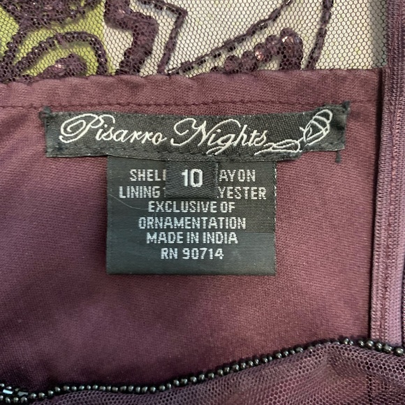 Mother’s of the bride dress pizarro night make size 10 dark purple - Picture 4 of 8